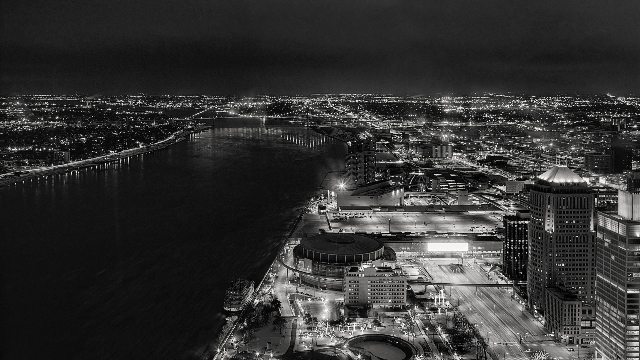 Downtown Detroit & Downriver From The Top Michigan.Photography
